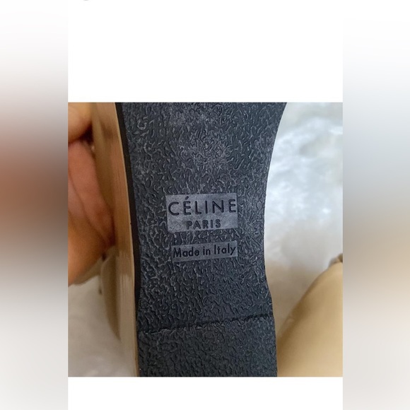 CELINE Platform Peep Toe Shoes soft leather size 37 - Picture 11 of 15